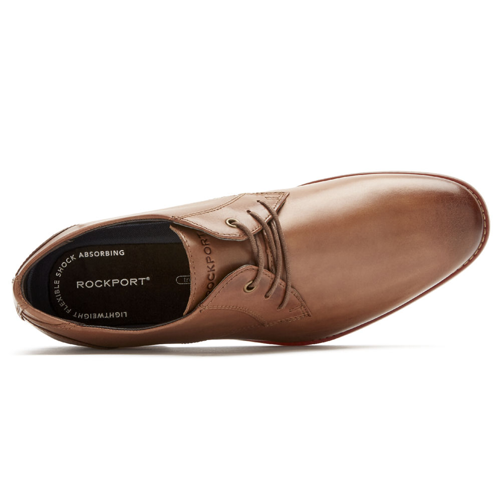 Zapatos Con Cordones Rockport Hombre Mexico - Style Purpose Blucher Marrom - LWJQD8724